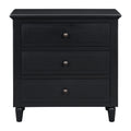 3 Drawer Nightstand Storage Wood Cabinet As Same As Wf297663Aab Black 3 Drawers Mdf