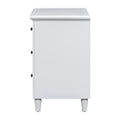 3 Drawer Nightstand Storage Wood Cabinet As Same As Wf297663Aak White 3 Drawers Mdf