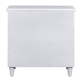 3 Drawer Nightstand Storage Wood Cabinet As Same As Wf297663Aak White 3 Drawers Mdf