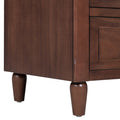 3 Drawer Nightstand Storage Wood Cabinet Brown 3 Drawers Mdf