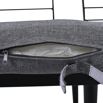 6 Piece Outdoor Sectional Sofa Set With Round Nesting Coffee Tables And Seating Sofa With Cushions For Patio, Porch And Garden Grey Grey Iron