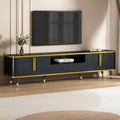 Luxury Minimalism Tv Stand With Open Storage Shelf For Tvs Up To 85