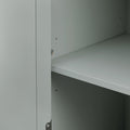 Tall Storage Cabinet With Three Drawers For Bathroom Office, Grey Grey Mdf