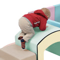 Soft Foam Playset For Toddlers, Safe Softzone Single Tunnel Foam Climber For Kids, Lightweight Indoor Active Play Structure With Slide Stairs And Ramp For Beginner Toddler Climb And Crawl Colorful Foam