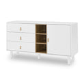 Storage Cabinet With Doors And Drawers, Chest Of Drawers, Multifunctional Storage Cabinet, Modern Chest Of Drawers, Wooden Storage Cabinet, Leather Handle Drawer Chest, Home Storage Cabinet, Office Ch White Solid Wood Mdf