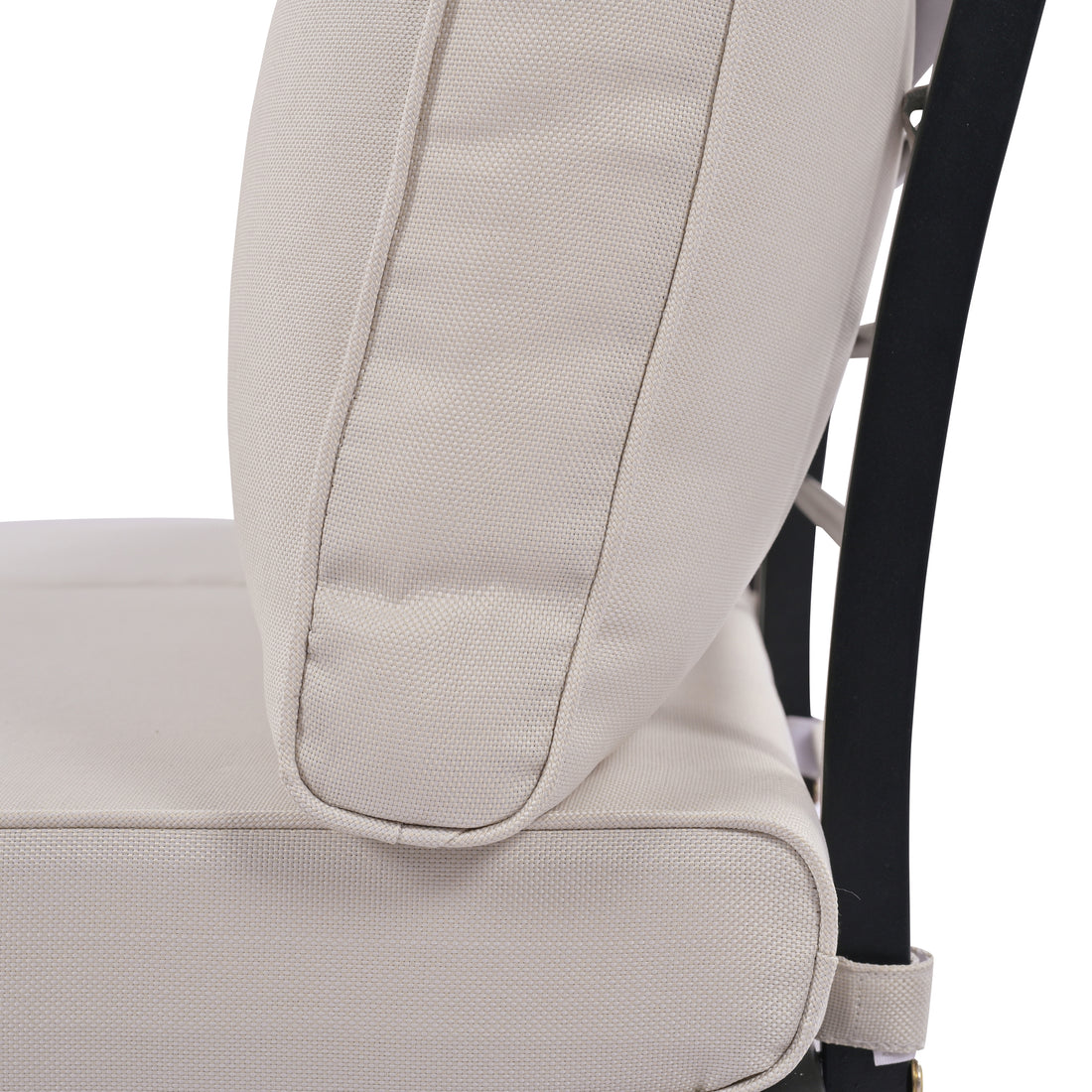 6 Piece Outdoor Sectional Sofa Set With Round Nesting Coffee Tables And Seating Sofa With Cushions For Patio, Porch And Garden Beige Beige Iron