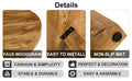 A Modern And Practical Circular Dining Table. Made Of Mdf Tabletop And Wooden Mdf Table Legs. Suitable For Living Room And Bedroom. 42 Inches * 42 Inches * 30 Inches Natural Wood Mdf