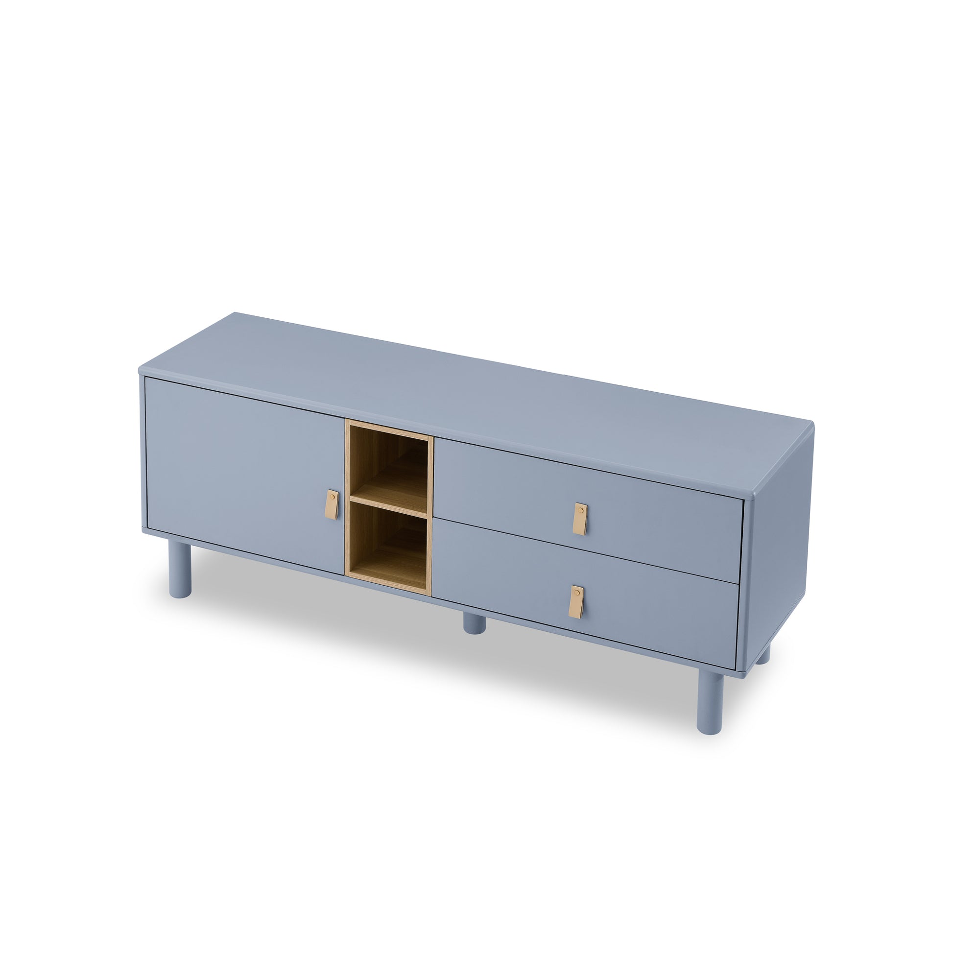 Drawer Tv Cabinet With Door, Storage Cabinet, Drawer Cabinet, Multi Functional Tv Cabinet Modern Tv Cabinet Wooden Storage Cabinet Leather Handle Drawer Cabinet Home Storage Cabinet Blue Solid Wood Mdf