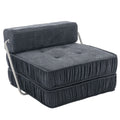 Folding Sofa Bed, Futon Sleeper Chair, Convertible Chair Floor Couch & Sleeping Mattress For Living Room, Guest Room, Home Office, Apartment, Small Space, Bed, Removable Back Cushion, Grey, 1 Seat Grey Chenille Primary Living Space Pillow Back Soft