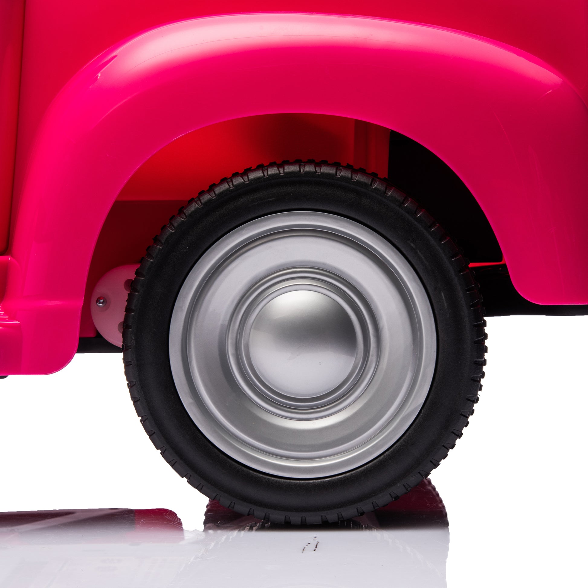 12V Kids Ride On Truck Car W Parents Control, Licensed Chevrolet 3100 Pickup,Electric Car For Kid,Vintage Modeling,3 Speeds,Led Lights,Bluetooth,Usb,High Power Up To 3.11 Mph,Age 3 Pink Polypropylene