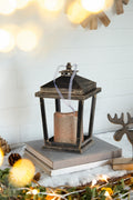 Set Of 2 Menifee Lantern With Led Candle, Short 5X5X8.5