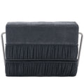 Folding Sofa Bed, Futon Sleeper Chair, Convertible Chair Floor Couch & Sleeping Mattress For Living Room, Guest Room, Home Office, Apartment, Small Space, Bed, Removable Back Cushion, Grey, 1 Seat Grey Chenille Primary Living Space Pillow Back Soft