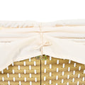 Patio Furniture Round Outdoor Sectional Sofa Set Rattan Daybed Two Tone Weave Sunbed With Retractable Canopy, Separate Seating And Removable Cushion, Beige Yes Sectional Beige Weather Resistant Frame Water Resistant Cushion Garden & Outdoor Luxury