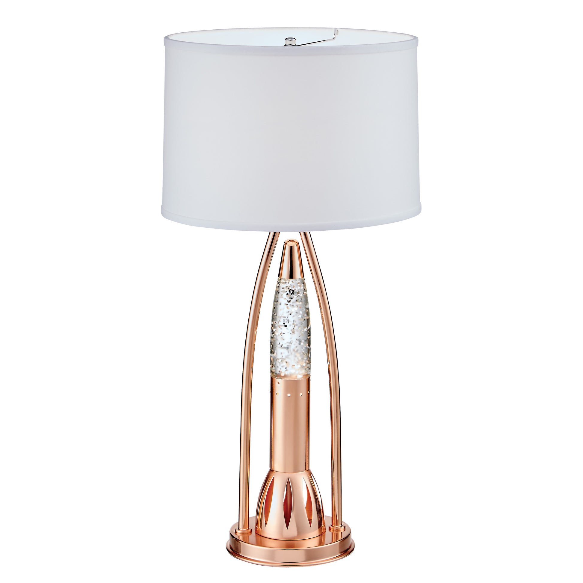 Beautiful Water Dancing Table Lamp 1Pc Modern Design Home Decor Copper Finish Luxurious Sparkling Decorative Night Lamp Bedroom Lamp Living Room Copper Table&Floor Lamps Luxury,Modern,Ultra Modern Metal