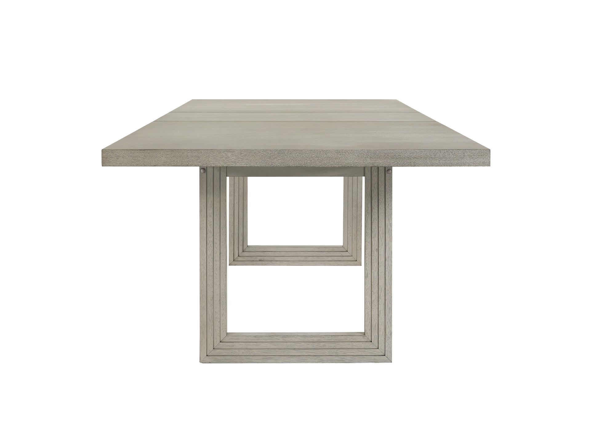 1Pc Contemporary Transitional Style Dining Rectangular 18" Extendable Leaf Table Double Pedestal Black Finish Dining Room Solid Wood Wooden Furniture Standard Height Black Seats 6 Dining Room Contemporary Rectangular Wood