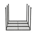 4X6Ft Overhead Garage Storage Rack,Adjustable Garage Storage Organization Systerm,Heavy Duty Metal Garage Ceiling Storage Racks,560Lbs Weight Capacity,Black Black Metal