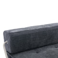 Folding Sofa Bed, Futon Sleeper Chair, Convertible Chair Floor Couch & Sleeping Mattress For Living Room, Guest Room, Home Office, Apartment, Small Space, Bed, Removable Back Cushion, Grey, 1 Seat Grey Chenille Primary Living Space Pillow Back Soft