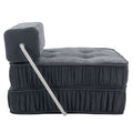 Folding Sofa Bed, Futon Sleeper Chair, Convertible Chair Floor Couch & Sleeping Mattress For Living Room, Guest Room, Home Office, Apartment, Small Space, Bed, Removable Back Cushion, Grey, 1 Seat Grey Chenille Primary Living Space Pillow Back Soft