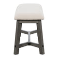 6 Piece Retro Farmhouse Style Dining Set, Rectangular Table And 4 Upholstered Chairs With Rattan And Bench For Dining Room And Kitchen Gray Gray Solid Wood Mdf