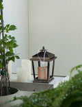 Set Of 2 Menifee Lantern With Led Candle, Short 5X5X8.5