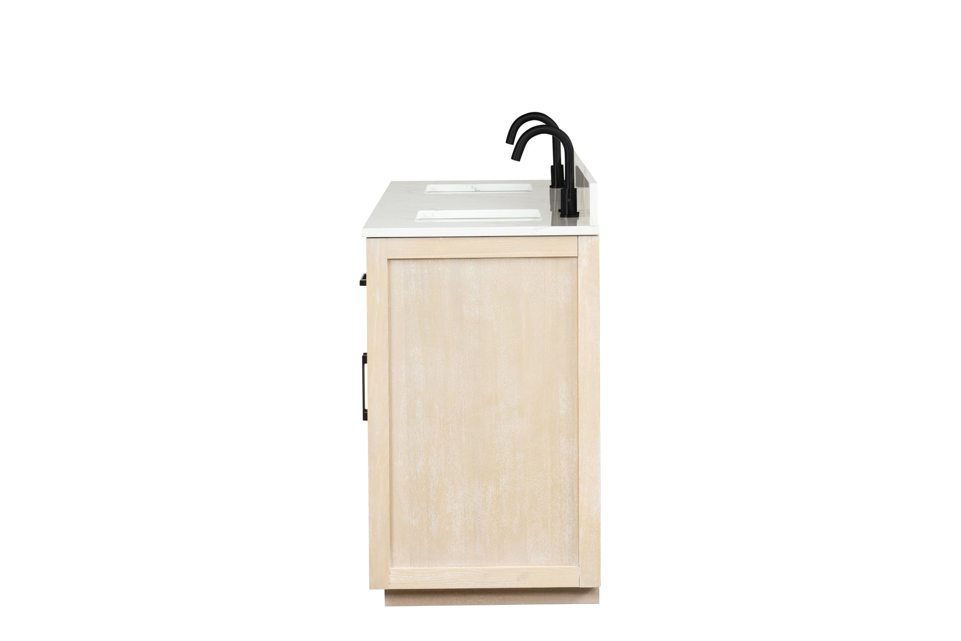 80" Bathroom Vanity With Double Sink, Freestanding Modern Bathroom Vanity With Soft Close Cabinet And 3 Drawers, Solid Wood Bathroom Storage Cabinet With Quartz Countertop, Milk Oak Light Oak Bathroom Modern Solid Wood