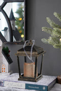 Set Of 2 Menifee Lantern With Led Candle, Short 5X5X8.5