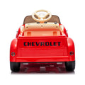 12V Kids Ride On Truck Car W Parents Control, Licensed Chevrolet 3100 Pickup,Electric Car For Kid,Vintage Modeling,3 Speeds,Led Lights,Bluetooth,Usb,High Power Up To 3.11 Mph,Age 3 Red Polypropylene