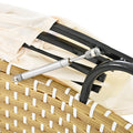 Patio Furniture Round Outdoor Sectional Sofa Set Rattan Daybed Two Tone Weave Sunbed With Retractable Canopy, Separate Seating And Removable Cushion, Beige Yes Sectional Beige Weather Resistant Frame Water Resistant Cushion Garden & Outdoor Luxury