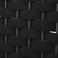 5 Piece Modern Patio Sectional Sofa Set Outdoor Woven Rope Furniture Set With Glass Table And Cushions, Black Gray Yes Sectional Grey Black Weather Resistant Frame Water Resistant Cushion Garden & Outdoor Modern Sectional Seating Groups Foam Woven Rope