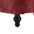 Coolmore Mid Century Modern Chenille Fabric Loveseat Sofa, 2 Seat Upholstered Loveseat Sofa Modern Couch For Living Room,Brown Wood Feet Sofa For Bedroom, Reading Wine Red Chenille Wine Red Chenille 2 Seat