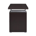 3 Drawer Office Desk In Cappuccino Finish Cappuccino Office Rectangular Drawers Particle Board Mdf