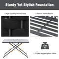 5 Piece Modern Patio Sectional Sofa Set Outdoor Woven Rope Furniture Set With Glass Table And Cushions, Black Gray Yes Sectional Grey Black Weather Resistant Frame Water Resistant Cushion Garden & Outdoor Modern Sectional Seating Groups Foam Woven Rope