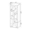 Convertible Tv Console And Bookcase In White White Open Back Particle Board Mdf