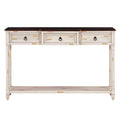 Console Table Sofa Table With Drawers For Entryway With Projecting Drawers And Long Shelf Beige, Old Sku: Wf189574Aad Beige Solid Wood Mdf