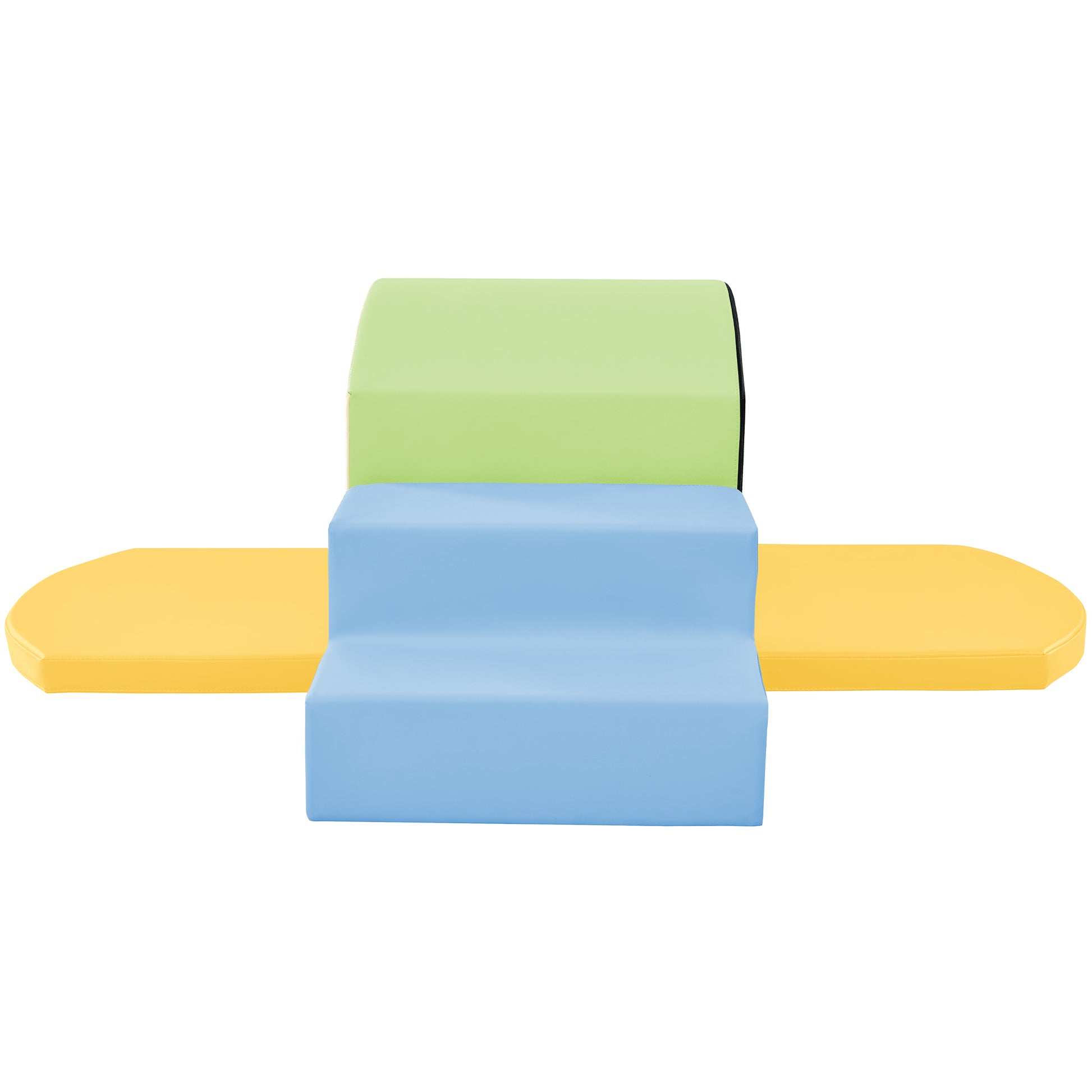 Soft Foam Playset For Toddlers, Safe Softzone Single Tunnel Foam Climber For Kids, Lightweight Indoor Active Play Structure With Slide Stairs And Ramp For Beginner Toddler Climb And Crawl Colorful Foam