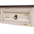 Console Table Sofa Table With Drawers For Entryway With Projecting Drawers And Long Shelf Beige, Old Sku: Wf189574Aad Beige Solid Wood Mdf