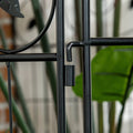 Outsunny Garden Fence, 4 Pack Steel Fence Panels, 11.5' L X 43