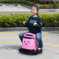 12V Kids Ride On Box, Electric Box Car With High Low Speeds, Variable Speed Throttle, Mp3, Usb, Storage, Battery Powered Toy Gift For 8 12 Years Old, Pink Black Pink Black Polypropylene