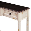 Console Table Sofa Table With Drawers For Entryway With Projecting Drawers And Long Shelf Beige, Old Sku: Wf189574Aad Beige Solid Wood Mdf