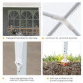 Outsunny 10' X 20' Large Party Tent, Events Shelter Canopy Gazebo With 4 Removable Side Walls, Shade Shelter For Weddings, White White Steel