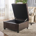 Isabella Ottoman Brown Pu