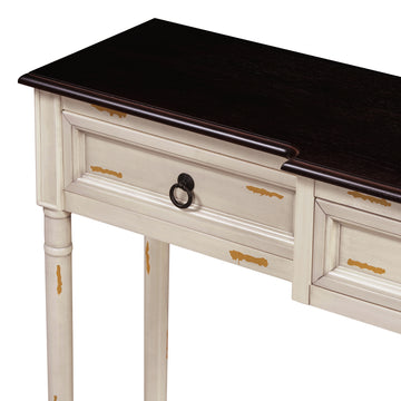 Console Table Sofa Table With Drawers For Entryway With Projecting Drawers And Long Shelf Beige, Old Sku: Wf189574Aad Beige Solid Wood Mdf