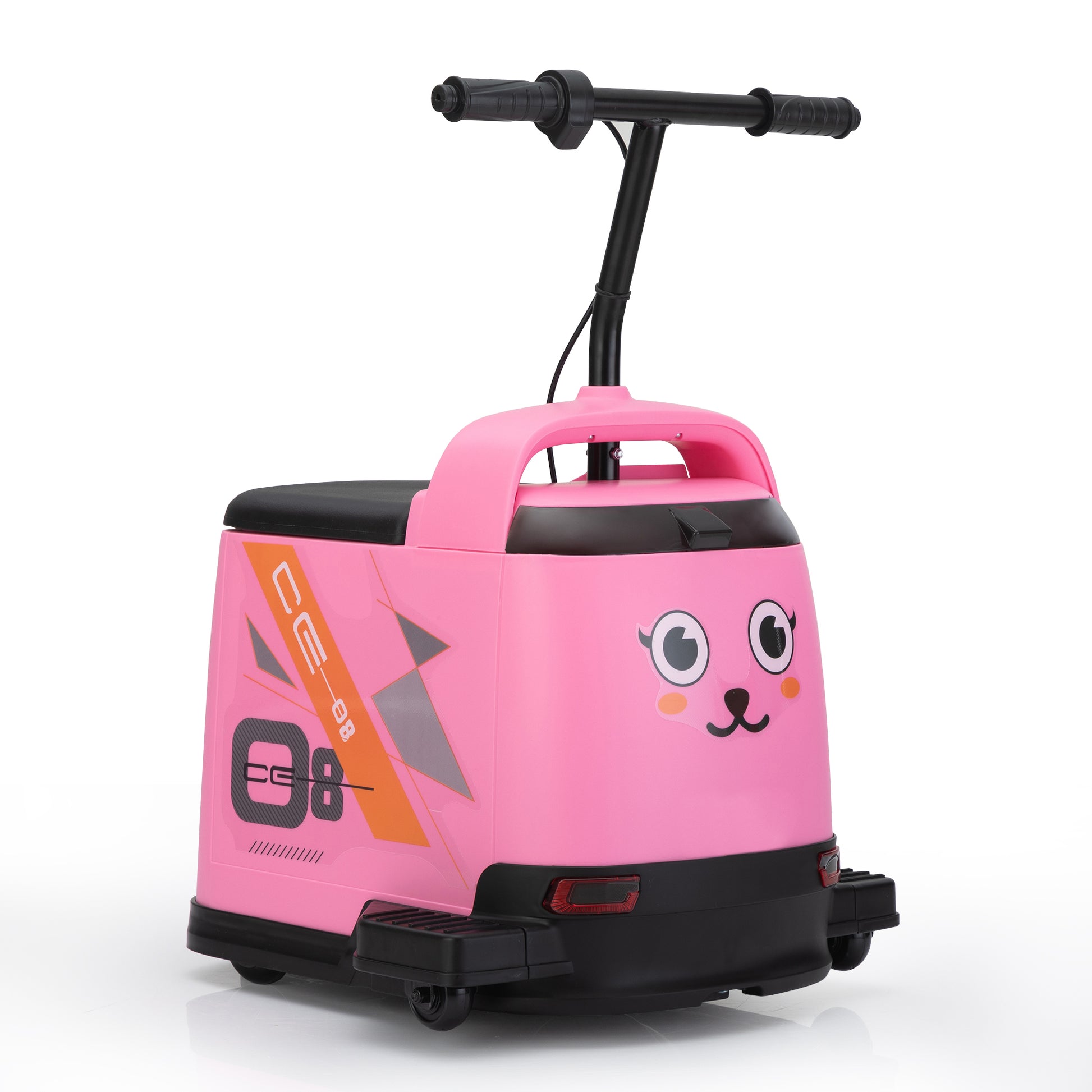 12V Kids Ride On Box, Electric Box Car With High Low Speeds, Variable Speed Throttle, Mp3, Usb, Storage, Battery Powered Toy Gift For 8 12 Years Old, Pink Black Pink Black Polypropylene