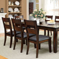 Dark Cherry Finish Solid Wood Transitional Style Kitchen Set Of 2Pcs Dining Chairs Bold & Sturdy Design Chairs Dining Room Furniture Paddedseats Cherry Brown Dining Room Contemporary,Industrial Side Chair Ladder Back Set Of 2 Solid Wood