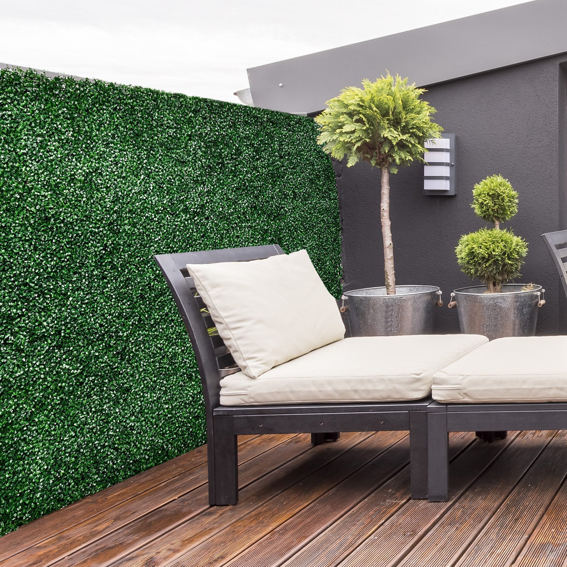 Outsunny Grass Wall Panels, 20" X 20" Artificial Grass Wall Decor,Greenery Backdrop Panels Wall For Outdoor, Indoor, Garden, Fence, Backyard, Dark Green Green Polyethylene