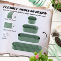 Outsunny 6.4' X 2' X 1' Galvanized Raised Garden Bed Kit, Outdoor Metal Elevated Planter Box With Safety Edging, Easy Diy Stock Tank For Growing Flowers, Herbs & Vegetables, Green Green Steel