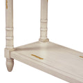 Console Table Sofa Table With Drawers For Entryway With Projecting Drawers And Long Shelf Beige, Old Sku: Wf189574Aad Beige Solid Wood Mdf