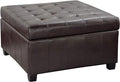 Isabella Ottoman Brown Pu