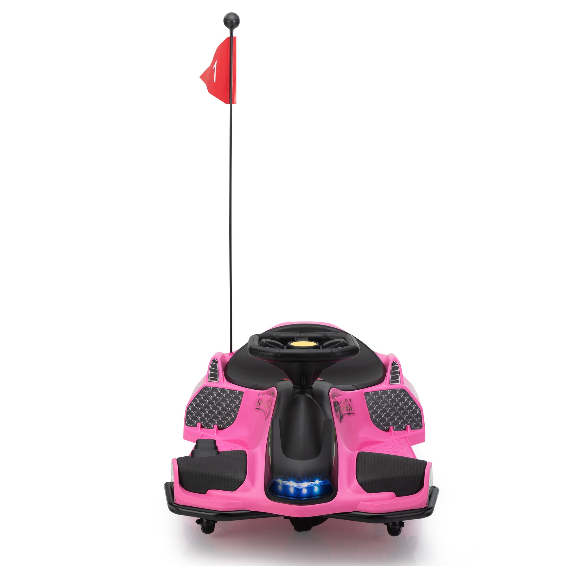 12V Kids Ride On Drifting Car, Electric Go Kart W Mp3, Usb, Led Lights, High Low Speed, Power Display, Protector, Battery Powered Racing Vehicle Toy Gift For Children, 8 12 Years Old,Pink Pink Polypropylene