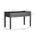 Outsunny Raised Garden Bed With Legs, 48